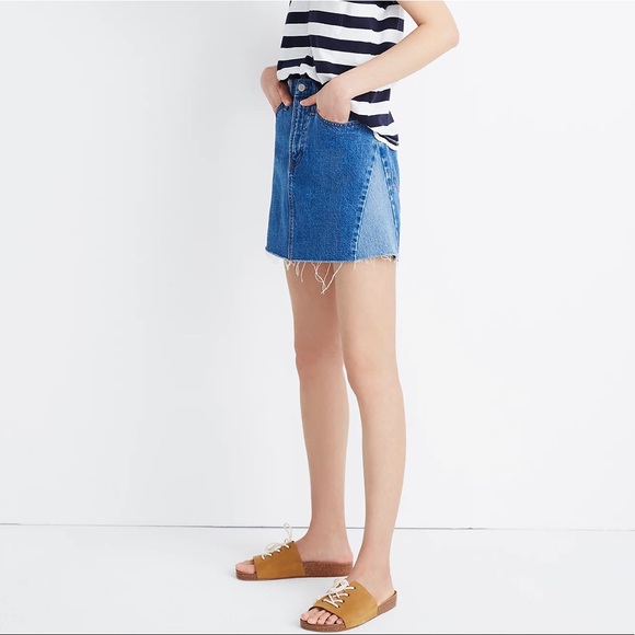 Madewell | Denim A-line mini skirt - Picture 4 of 11